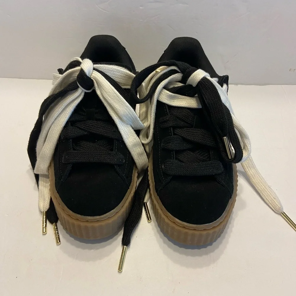 FENTY x PUMA Creeper Phatty Womens Rihanna Black Warm White Gum Brown 396403-01